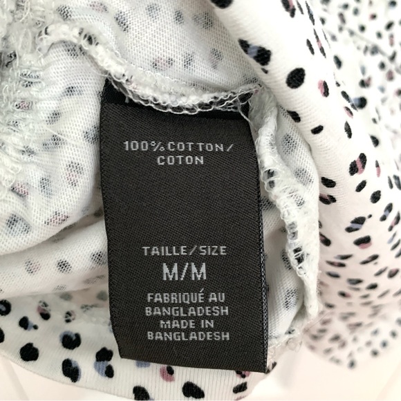 SUZY SHIER Tiny Leopard Print Cotton Top - Picture 5 of 5